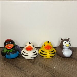 Colorful Animal-Themed Rubber Duck Set